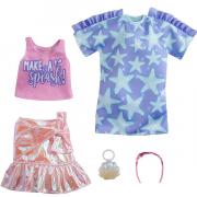 Barbie Mode Tøjsæt Kjole med stjerneprint