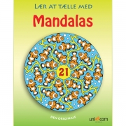 Mandalas Lær at tælle malebog