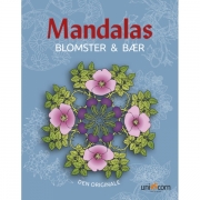 Mandalas blomster og bær malebog