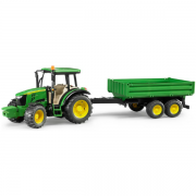 Bruder John Deere 5115 M traktor med tip trailer - 02108