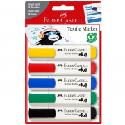 Faber Castell Textil Marker 5 Farver