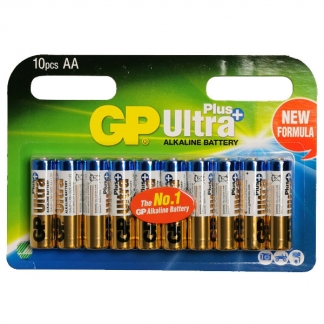 GP Batteri Størrelse AA /LR6 Ultra Plus 10 stk Pakke