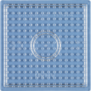 Hama Midi Stiftplade lille firkant transparent