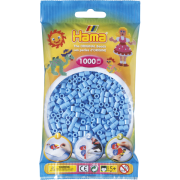 Hama midi perler 1000 stk pastel blå