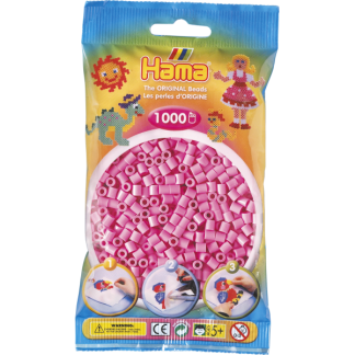 Hama midi perler 1000 stk pastel pink