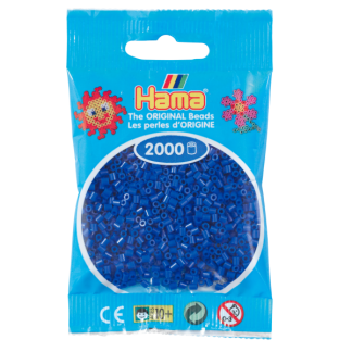 Hama mini perler 2000 stk blå