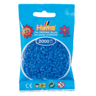 Hama mini perler 2000 stk lys blå