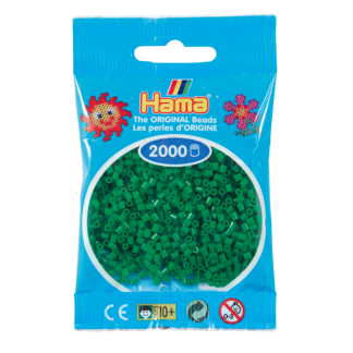 Hama mini perler 2000 stk grøn