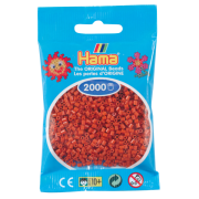 Hama mini perler 2000 stk rødbrun