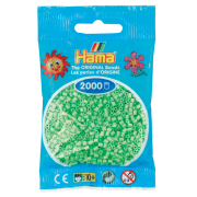 Hama mini perler 2000 stk pastel grøn