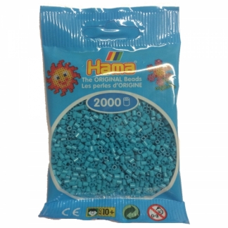 Hama mini perler 2000 stk azurblå