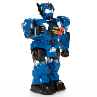 Fjernstyret Skydende blå Robot med 5 pile