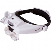 Levenhuk Pro Helmet LED Forstørrelsesglas, 6 linser og USB opladning