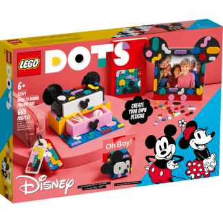 LEGO Dots 41964 Mickey Mouse og Minnie Mouse skolestart-projektske