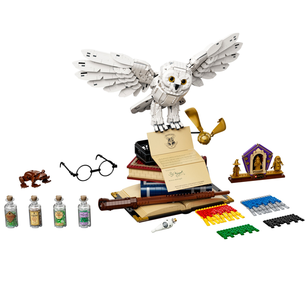 LEGO Harry Potter 76391 Hogwarts-ikoner Samlerudgave Hedwig, Dumbledore og mange flere.