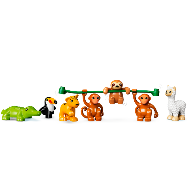 Lær om dyr med Lego Duplo 10973 Sydamerikas vilde