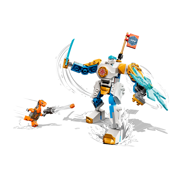 Der er behov for helbrede kollidere Tag din Ninjago kampe til nye højder med LEGO Ninjago 71761 Zanes  power-robot EVO