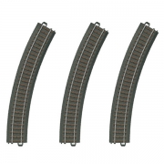 M�rklin 20230 C-skinne 3 stk 24230 buet R2 437,5 mm - 30�