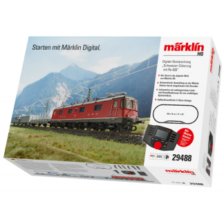 Mrklin 29488 modeljernbane- starterst med Schweizisk elektrolokomotiv og vognst