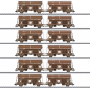 Märklin 46309 DSB Godsvognssæt med 12stk forskellige Skydetags Godsvogne