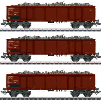 Mrklin 46899 Vognst med 3 hjsidede 4 akslede godsvogne 