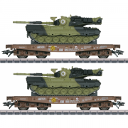 Märklin 48842 To DSB Fladvogn2 med Leopard Kampvogne