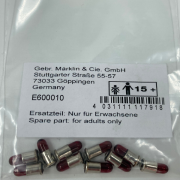 Märklin E600010 Glødepære i rød 19 Volt 10 styk pakke
