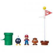 Nintendo Figursæt 6 cm 5stk Figurer Acorn Plains Diorama
