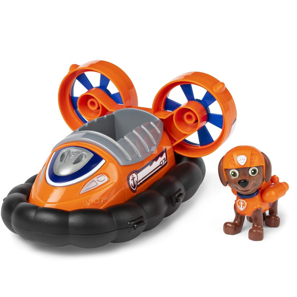 Vandhunden Zuma klarer på vandet Adventure - Paw Patrol basis køretøj samt legetøjsfigur Zuma.