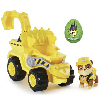 Paw Patrol Dino Rescue Deluxe | Rubble, køretøj og dino æg