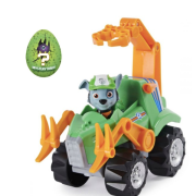Paw Patrol Dino Rescue Deluxe køretøj, Rocky figur og dino æg