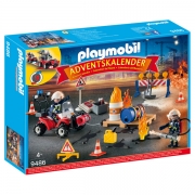 Playmobil 9486 Julekalender Brand på byggepladsen