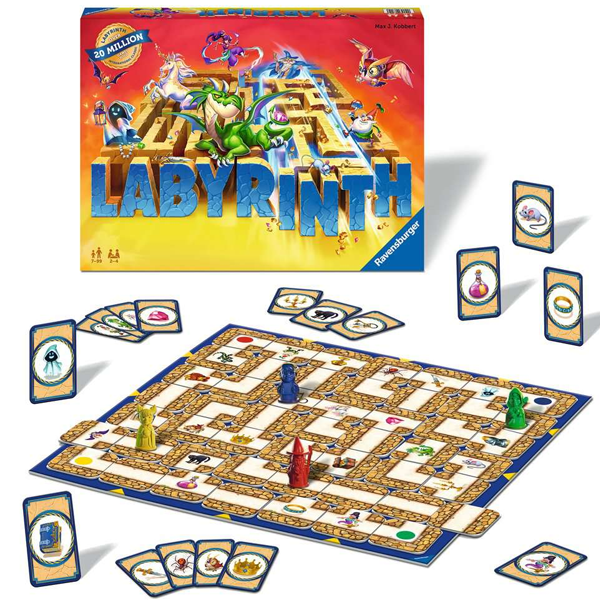 Labyrinth spil fra Ravensburger. brætspil som de fleste Man kan være spillere. Det om at samle sine væsner og hemmelige ting først