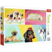 TREFL 1000 Brikker Neon Color Line Hunde